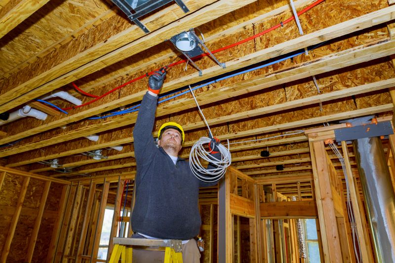 Electrician Wiring a Home